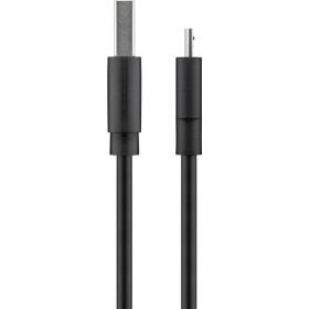 Goobay Micro USB Schnelllade- und Synchronisationskabel, Schwarz, 1 m - für Android-Geräte, Schwarz