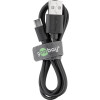 Goobay Micro USB Schnelllade- und Synchronisationskabel, Schwarz, 1 m - für Android-Geräte, Schwarz