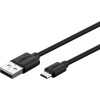 Goobay Micro USB Schnelllade- und Synchronisationskabel, Schwarz, 1 m - für Android-Geräte, Schwarz