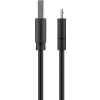 Goobay Micro USB Schnelllade- und Synchronisationskabel, Schwarz, 1 m - für Android-Geräte, Schwarz