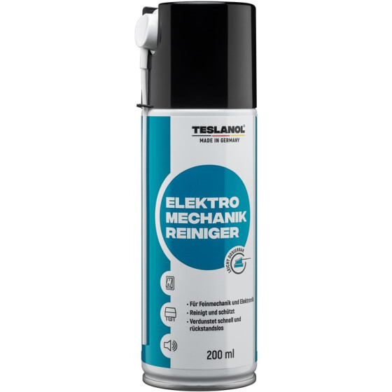 Elektro Mechanik Reiniger 200ml zur präzisen Reinigung von elektrischen Kontakten Teslanol 26017