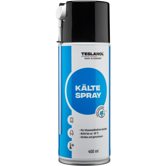 Teslanol Kältespray, 400 ml - zur Kühlung von Bauteilen für schnelle Ortung von thermischen Fehlern - 400 ml