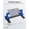 Fixpoint Platinenhalter, Schwarz-Blau - robuster Lötstander zur Befestigung von Platinen bei Löt- und Bastelarbeiten