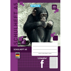 Schulheft Lineatur F DIN A5 16 Blatt Schulbedarf Stylex 29716