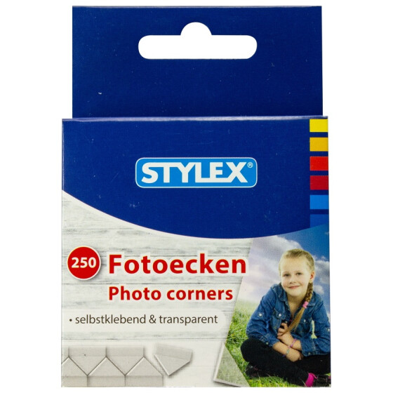 Fotoecken selbstklebend 250 Stück gerollt Schreibwaren Bürobedarf Stylex 31080
