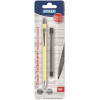 Druck Fallbleistift 2,0mm HB + 6 Ersatzminen mit Anspitzer im Druckknopf - diverse Farben Bürobedarf Stifte Stylex 31440