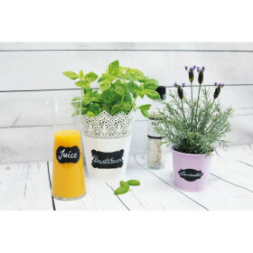 Tafelsticker Kreidesticker 1 Blatt 4 Formen / Größen insgesamt 7 Stück Deko Schreibwaren Stylex 36516