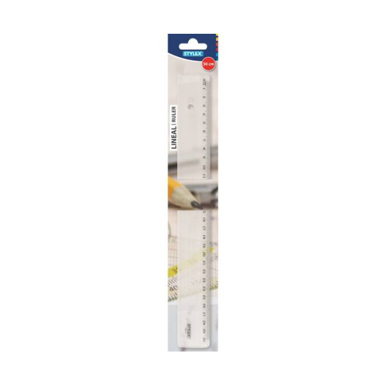 Lineal Kunststoff transparent 30 cm Länge