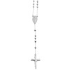 Edelstahl Unisex Rosenkranzkette Länge: 50 cm / Kugel: 3 mm Karabiner