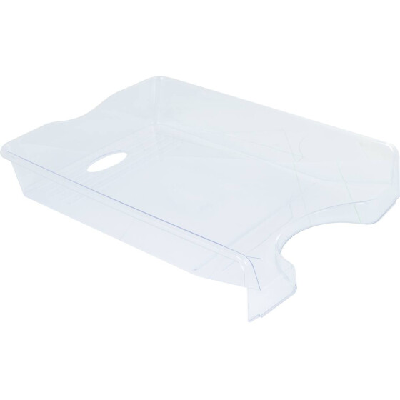 Büro Schreibtisch Ablagekorb transparent DIN A4 34,5x25,5x6cm Schreibwaren Stylex 40536