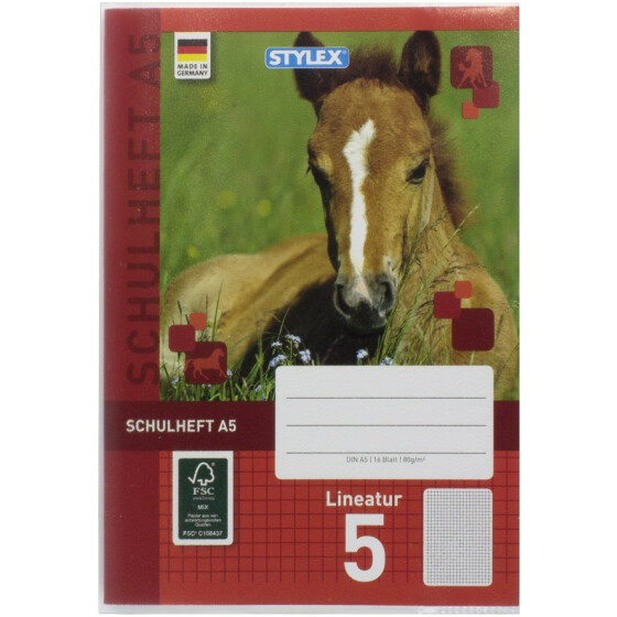 Stylex 40560 Heftumschlag - DIN A5, klar, transparent