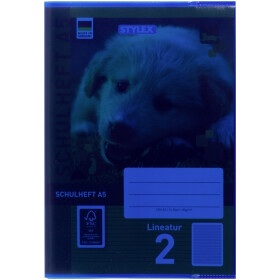 Heftumschlag DIN A5 blau transparent Schulbedarf Hefte...