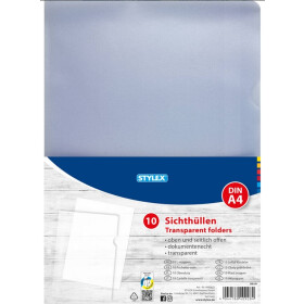 Stylex 40928 Sichthüllen, DIN A4, 10er Beutel,...