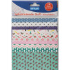 Bastelstoff selbstklebend 15x10cm 10 verschiedene Bogen Künstler Bastelbedarf Stylex 41367
