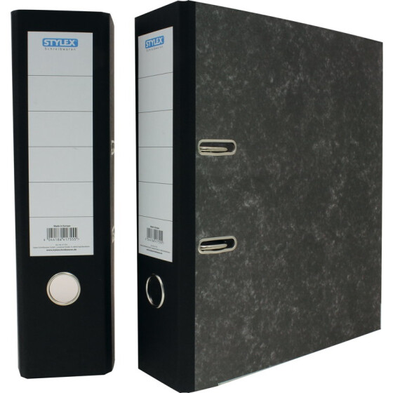 Stylex 41755 Ordner, 8 cm, DIN A4, Wolkenmarmor