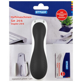 Heftmaschine 24/6 Entklammerer 640 Heftklammern 24/6 Bürobedarf Schreibwaren Stylex 42656