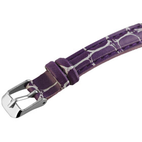 Damenuhr Armbanduhr Kunstleder lila Analog Quartz Excellanc 193023800421