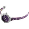 Damenuhr Armbanduhr Kunstleder lila Analog Quartz Excellanc 193023800421