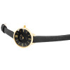 Analog Damenuhr Armbanduhr Kunstlederarmband schwarz Quartzwerk
