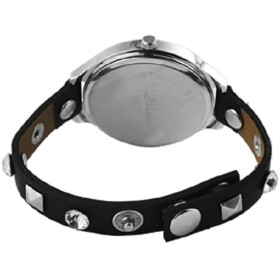 Excellanc Damenuhr Kunstlederarmband Uhr schwarz Analog