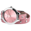 Excellanc 199225600001 Damenuhr mit Kunstleder Wickelarmband rosa