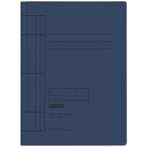 Stylex Schnellhefter, Manila Karton, blau