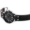 Herrenuhr Armbanduhr Kunstlederarmband schwarz Chronolook Analog Quartzwerk