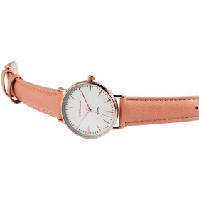 Damenuhr Armbanduhr Kunstleder rosefarben Excellanc...