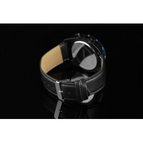 Herrenuhr Uhr Armband Kunstleder schwarz sportlich