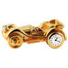 Miniaturuhr Oldtimer Auto Größe 9,7 cm goldfarben Analog Quartzwerk