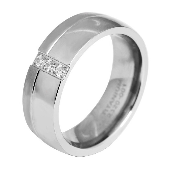 Partnerring Damenring Titan silberfarben Ringgröße: 54 Akzent 5080023-54