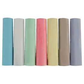 Kinder Straßenkreide 7 Farben 20 Stangen im eckigen Eimer Spiel Künstlerbedarf Stylex 48104