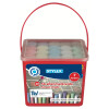 Kinder Straßenkreide 7 Farben 20 Stangen im eckigen Eimer Spiel Künstlerbedarf Stylex 48104