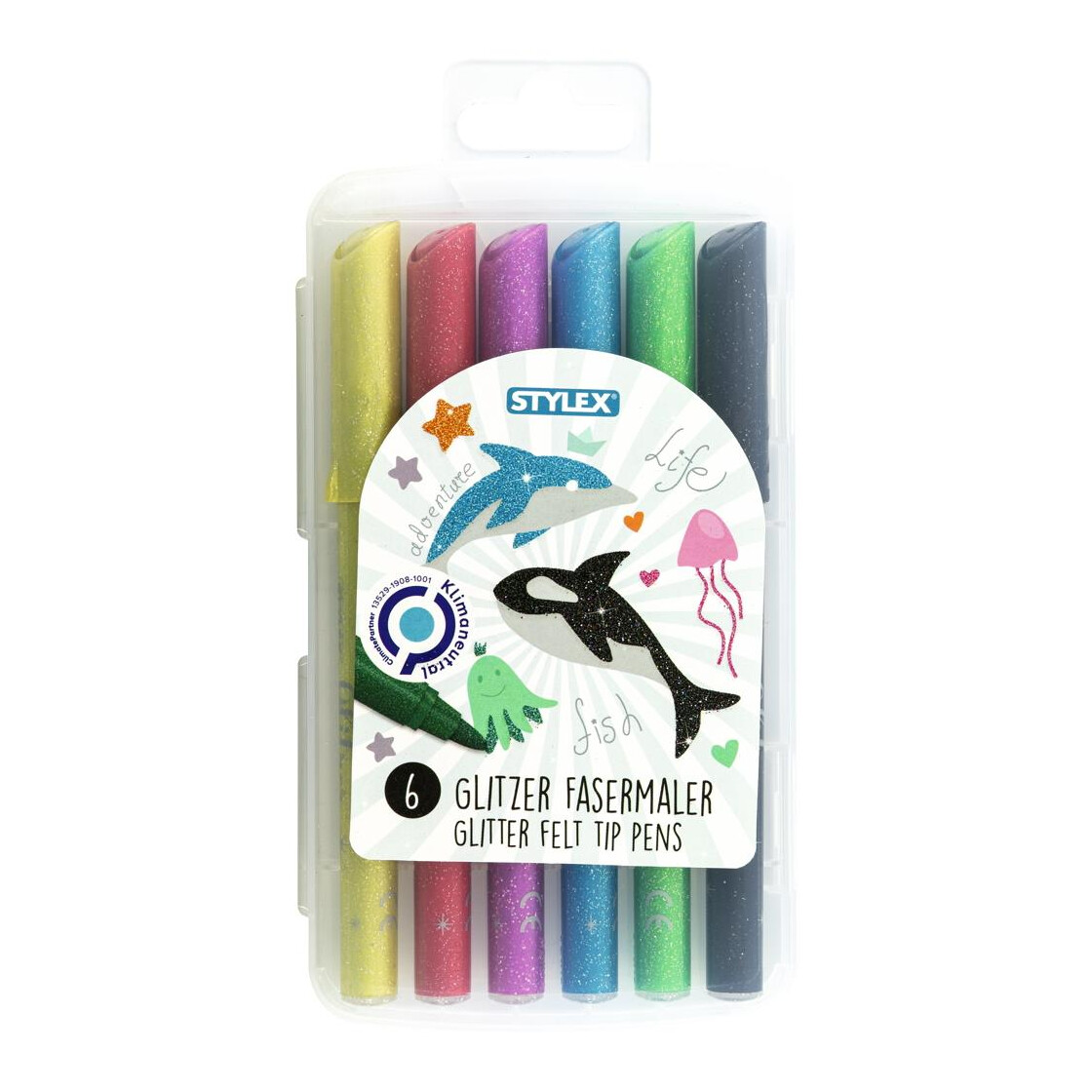 thumbnail image 2 of Stylex 64016 - Glitter Fibre Painter, Fibre Pens For Kids, 6 2 of 12