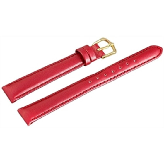 Echt Lederband für Damenuhr 8000334-120 rot 12 mm Stegbreite