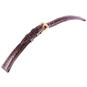 Basic Echtleder Armband in dunkelbraun Haifisch flach 10...