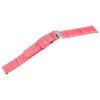 Leder Uhrenband Armband pink 14 mm Stegbreite Dornschließe silberfarben