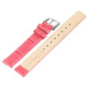 Leder Uhrenband Armband pink 14 mm Stegbreite Dornschließe silberfarben
