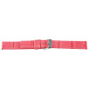Leder Uhrenband Armband pink 14 mm Stegbreite Dornschließe silberfarben