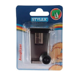 Anspitzer Mülltonne farbig Schul Bürobedarf...