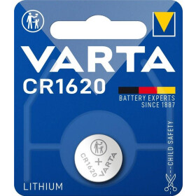 Varta 3V Lithium Batterie - 1er Blister, Bauform: CR1620
