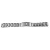 Steinmeister Edelstahl Uhrenarmband silberfarben Faltschließe 14 mm