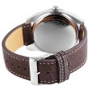 Analog Herrenuhr Armbanduhr Kunstlederarmband braun Quartzwerk