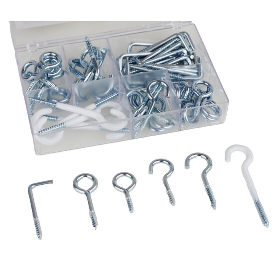 Veto 9036 Schraubösen/Haken sortiment   72 x