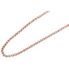 Edelstahl Damen Erbskette Länge: 70 cm Stärke 2 mm Rosegodfarben Akzent 5000010-0700