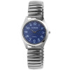 Classix Herrenuhr mit Metallzugband, silberfarben-blau