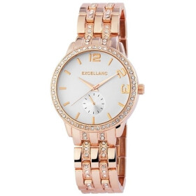 Excellanc 1800013-008 Analog Damenuhr mit Metallarmband...