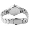 Analog Damenuhr Edelstahl Gliederarmband silberfarben Ziffernblatt schwarz Faltschließe