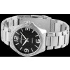 Damenuhr Edelstahlband silberfarben schwarzes Ziffernblatt Adrina 1800029-001 Analog
