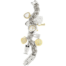 Damenuhr Armbanduhr Edelstahlkettenband bicolor Analog...